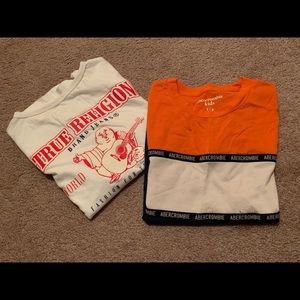 BOYS t-shirts ABERCROMBIE/TRUE RELIGION